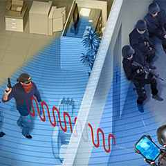 Ілюстрація процесу проникнення Wi-Fi крізь стіни