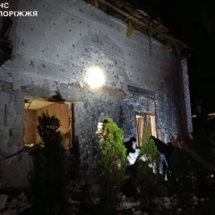 Наслідки російської атаки в Запоріжжі