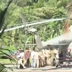 Гелікоптер президенткою Індії у бетоні