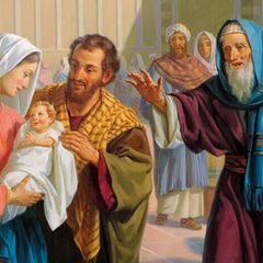 Изображение поздравления с Господним Сретением 2025