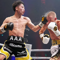 Naoya Inoue in the fight with Picasso