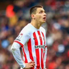 Rusin forward signed by Karpaty, UPL calendar