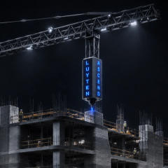 Ascend tower crane with 3D printing features