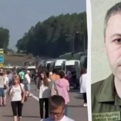Очередь на границе с Польшей