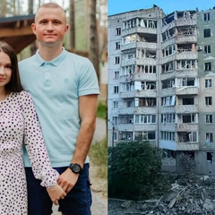 Молодая пара под завалами в Луцке