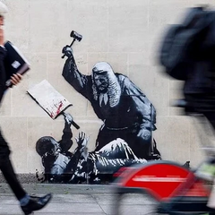 нове графіті Бенксі у Великій Британії