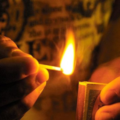 Руины церкви после поджога школьником