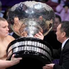 Ukrainian sumo wrestler won tournament in Japan