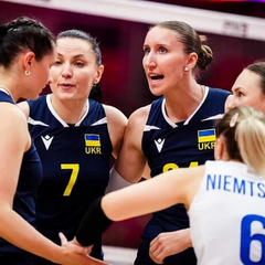 Женская сборная Украины в атаке