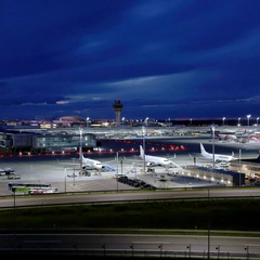 Фото Мюнхенського аеропорту під час закриття