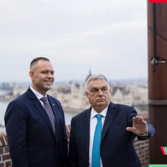 President of Poland and Hungarian Prime Minister in Budapest