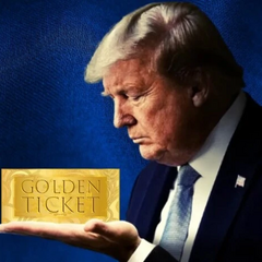 Donald Trump ілюстрація готовитися до пропозиції золотих карт