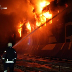 Пошкоджене судно у порту Чорноморськ