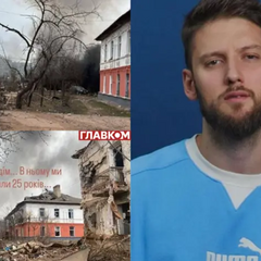 Разрушенный россиянами родной дом Сына Коляденко