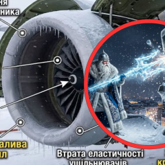 Військові дрони в зимовому небі