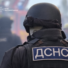Пожары на Житомирщине после российских обстрелов