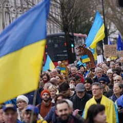 Тысячи людей на митинге в Лондоне