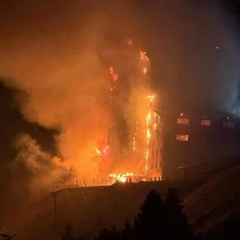 Пожежа на гірськолижному курорті в Туреччині