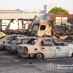Фото и видео последствий атаки на Запорожье