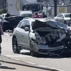 Аварийная ситуация на Окружной в Киеве