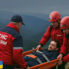 Українські рятувальники в польських горах