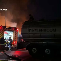 Russian drones attack Zaporizhia at night