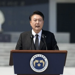 Former president of South Korea in court