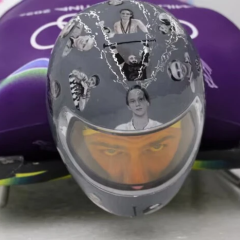 IOC banned helmet with heroes