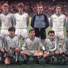 Dynamo Kyiv celebrates victory in the final