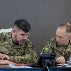 Изображение вражеских целей во время действий беспилотников.