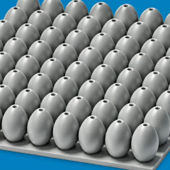 Metastructure made of eggshell for space craft protection