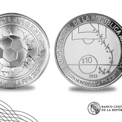 Монета з голом Марадони в Аргентині