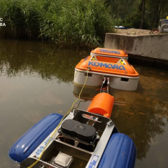 Cleanup of lake pollution in Kyiv