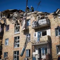 Перші хвилини після російської атаки на Київ