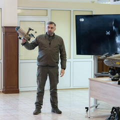 The unique air defense system operates against drones