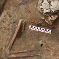 Burial with a knife in Poland