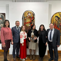 Серебряная монета Архангел Михаил