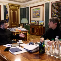 Zelensky with Prytula and Zaluzhnyi