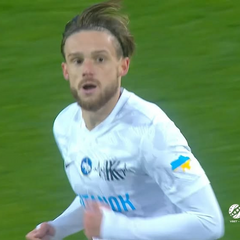 Гол Юрия Климчука на 9-й минуте