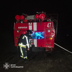 Ферма на Харьковщине во время пожара