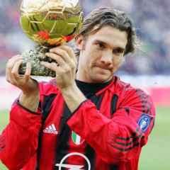Shevchenko with the Ballon d'Or 21 years ago