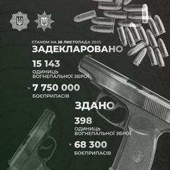 Результати року амністії зброї в Україні