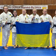 Дзюдоистки из Украины на пьедестале в Словакии