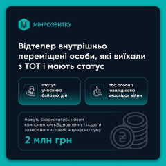 Людина заповнила заявку на ваучер