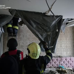 Российский дрон ударил в жилой дом: последствия