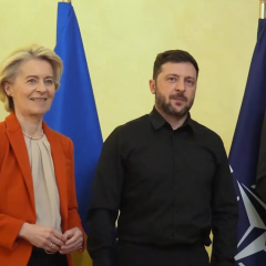 Зеленский на переговорах с лидерами НАТО и ЕС