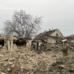 Наслідки російського удару в Запоріжжі