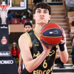 Ukrainian basketball player in uniform
