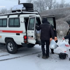 Евакуація людей з Харківщини рятувальниками ДСНС