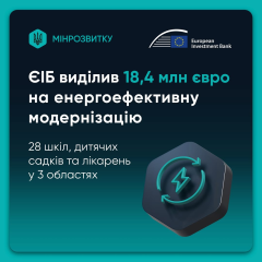 ЄІБ виділив кошти на енергомодернізацію шкіл
